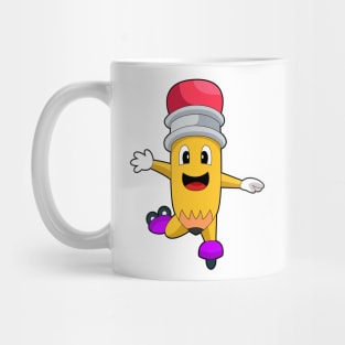 Pencil Inline skating Roller skates Mug